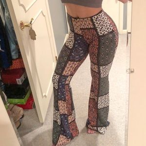 Printed palazzo pants